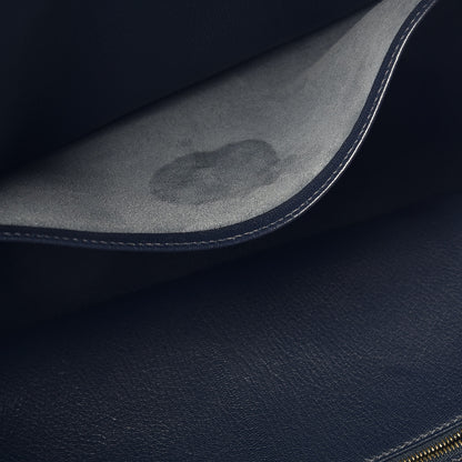 Hermes Taurillon Clemence Birkin 35 Bleu Indigo 9 of 36