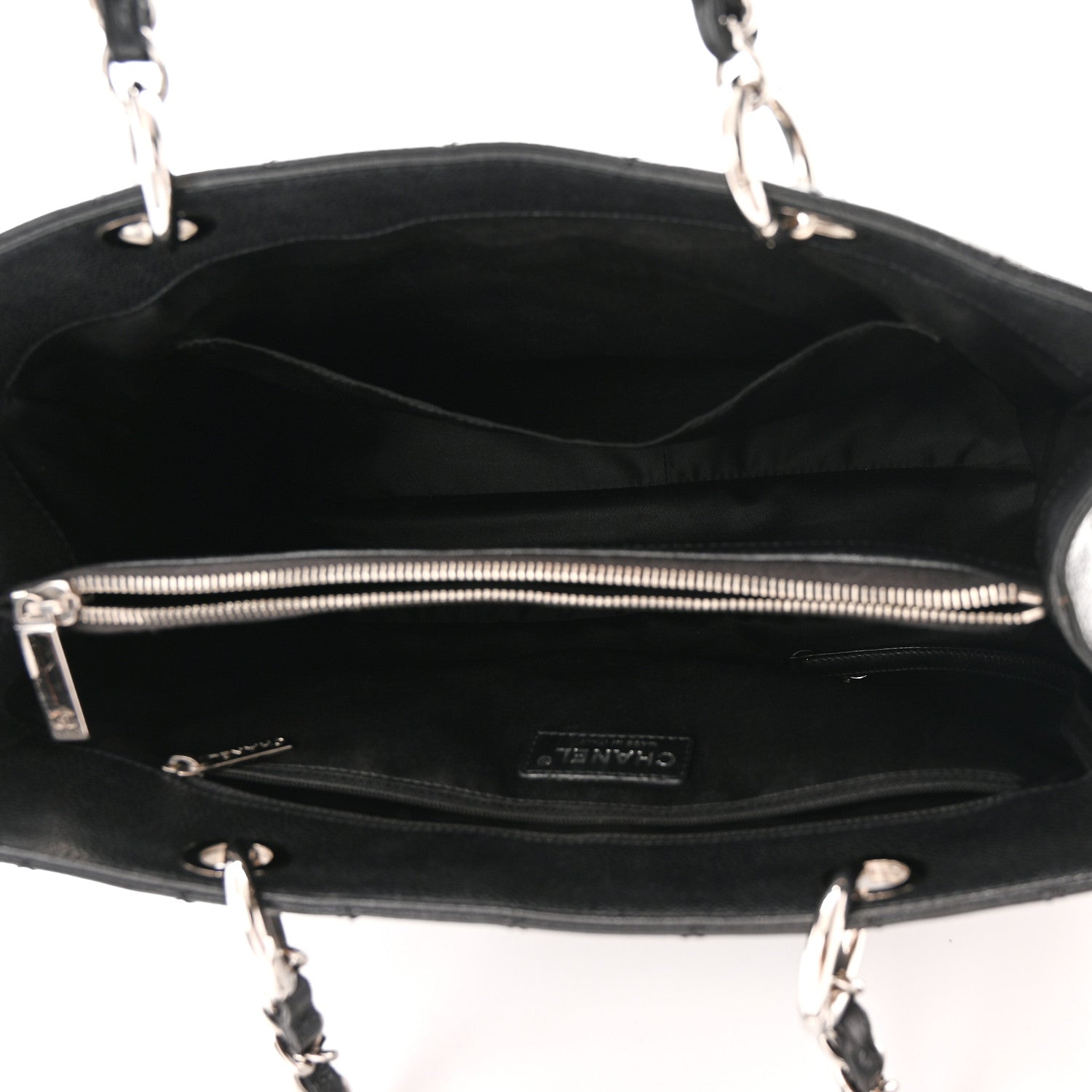 Chanel Caviar Quilted Grand Shopping Tote GST Black 5 of 10