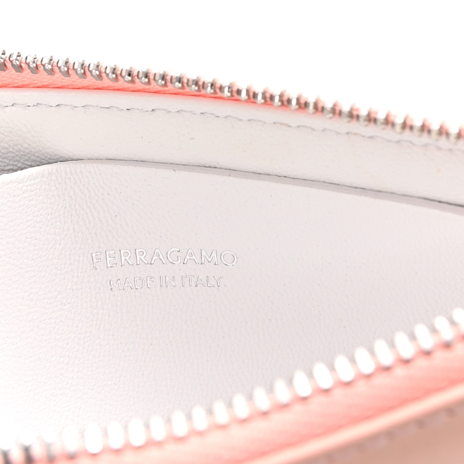 Salvatore Ferragamo Calfskin Gancini Card Holder Pink 6 of 6