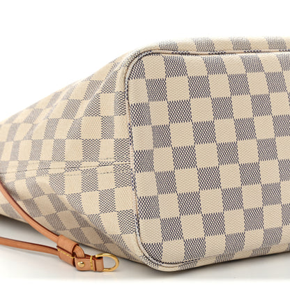 Louis Vuitton Damier Azur Neo Neverfull MM Rose Ballerine 9 of 13
