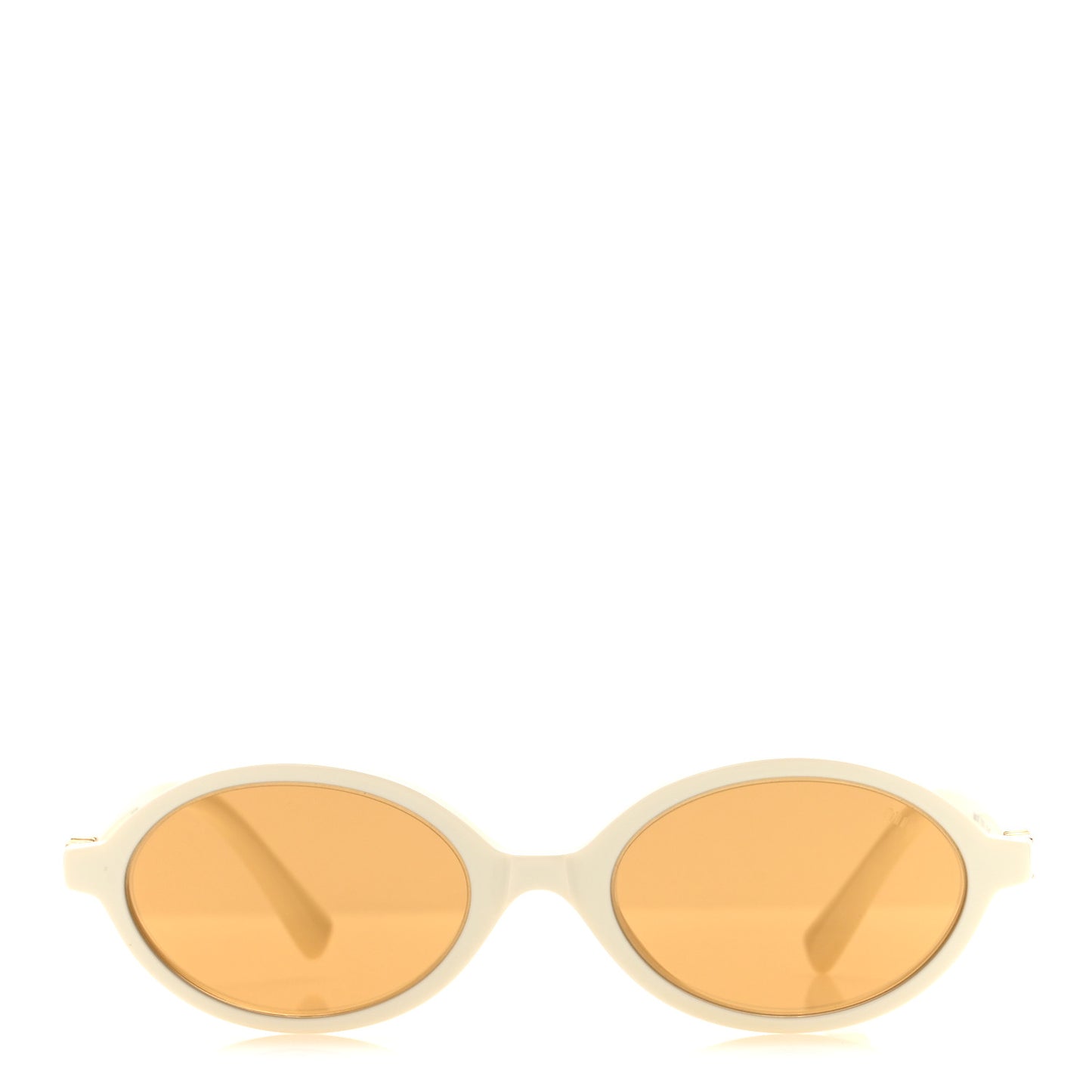 Acetate Oval Regard Sunglasses SMU04Z White