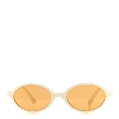 Miu Miu Acetate Oval Regard Sunglasses SMU04Z White 2 of 8