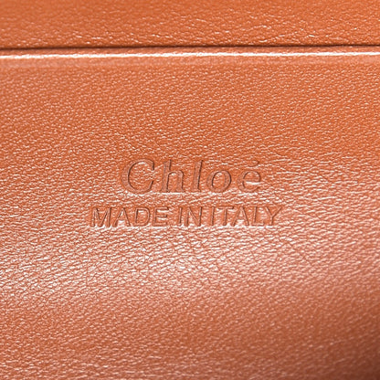 Chloe Suede Calfskin Mini Faye Shoulder Bag Tobacco 6 of 9