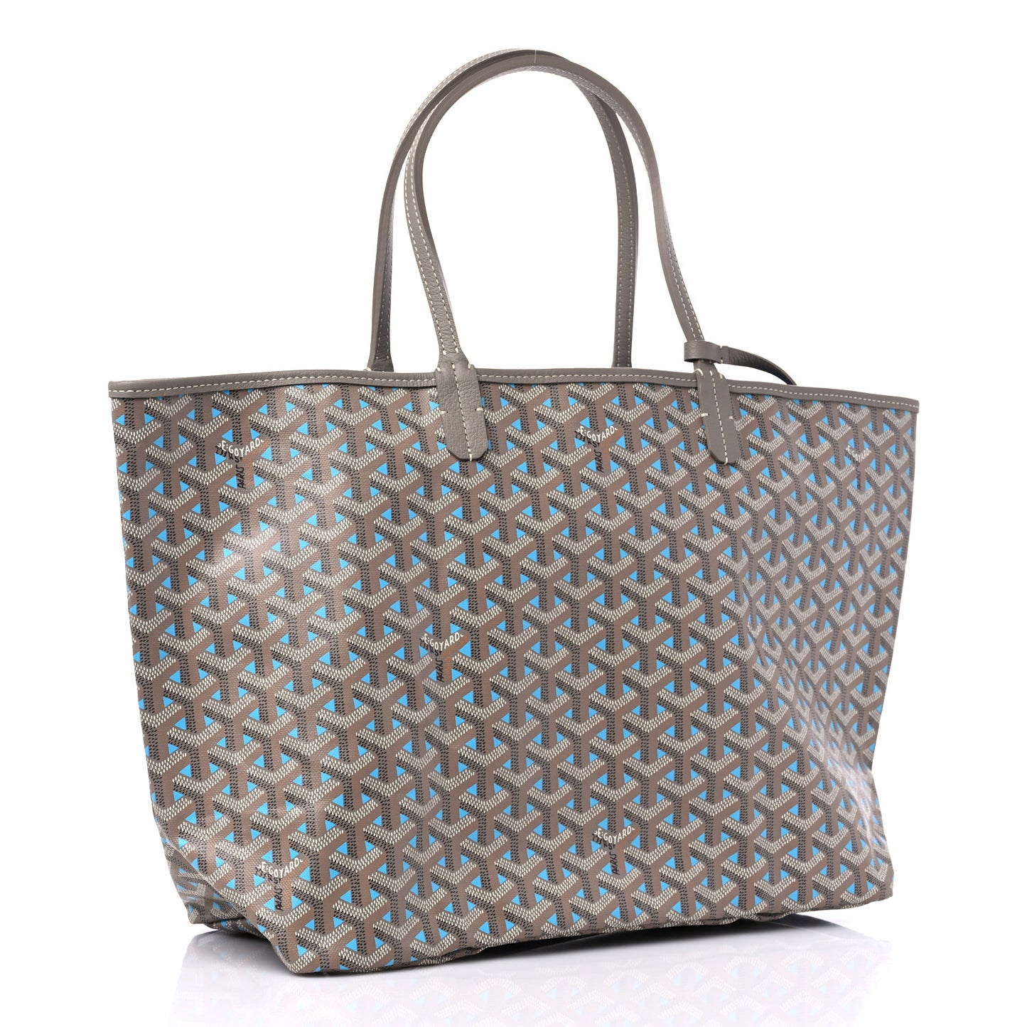 Goyardine Saint Louis Claire Voie PM Grege Turquoise