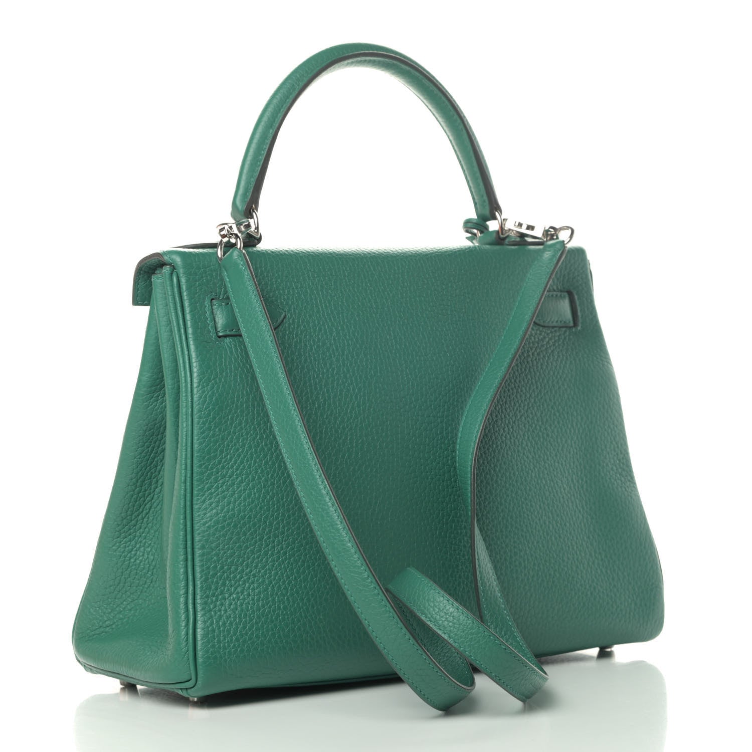 Hermes Taurillon Clemence Kelly Retourne 28 Vert Vertigo 2 of 9