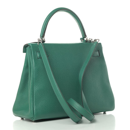 Hermes Taurillon Clemence Kelly Retourne 28 Vert Vertigo 2 of 9