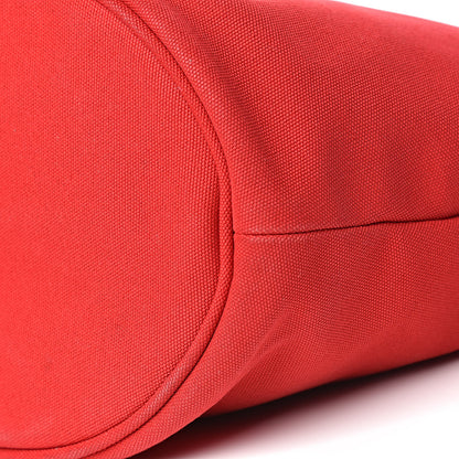 Prada Canapa Small Shopping Tote Rosso 9 of 13