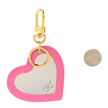 Louis Vuitton Vernis See Your Love Heart Key Holder Bag Charm Pink 2 of 6