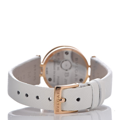 Bulgari 18K Rose Gold Calfskin Diamond Bezel 23mm B.Zero1 Quartz Watch 4 of 10