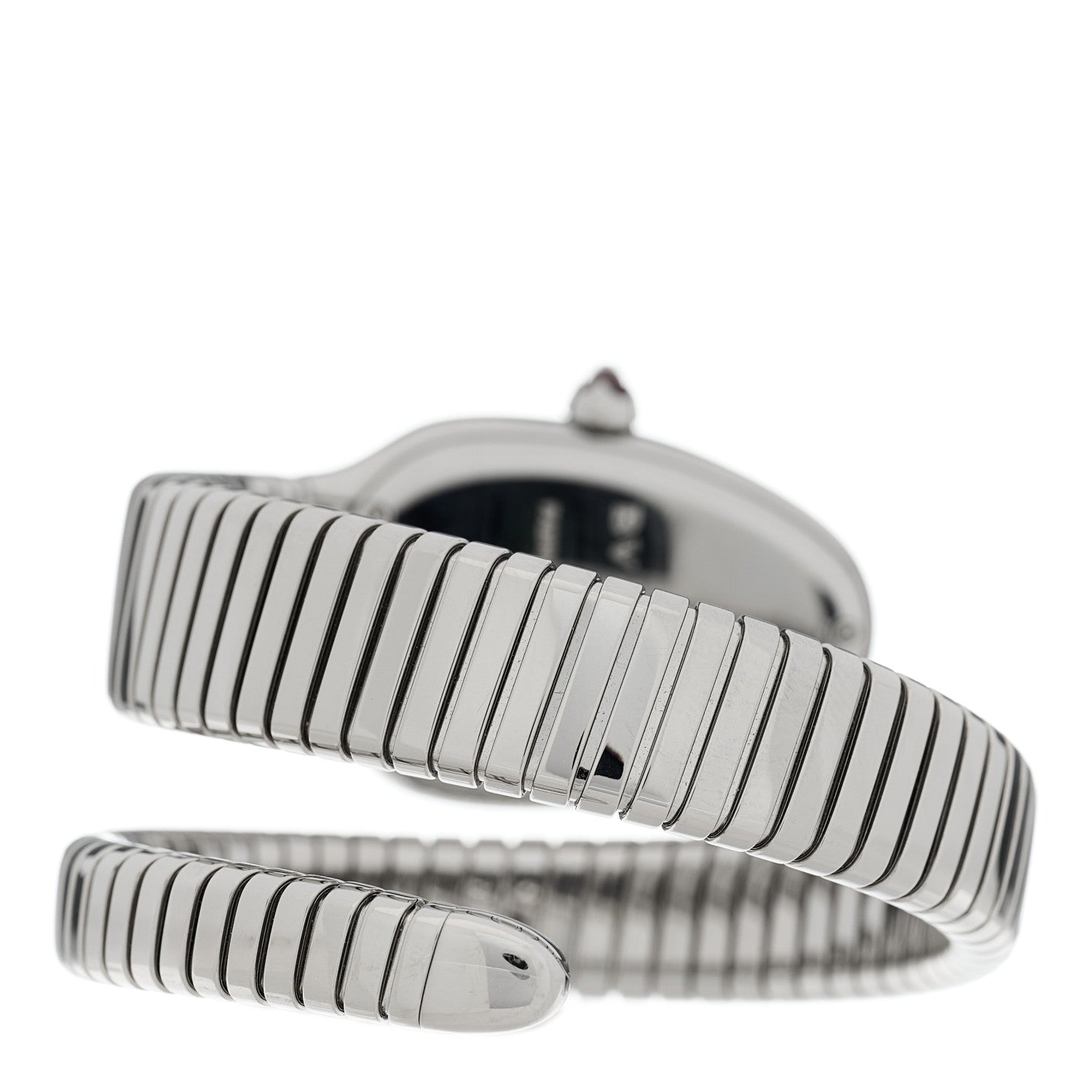 Bulgari Stainless Steel Diamond Bezel 35mm Serpenti Tubogas Quartz Watch 3 of 5