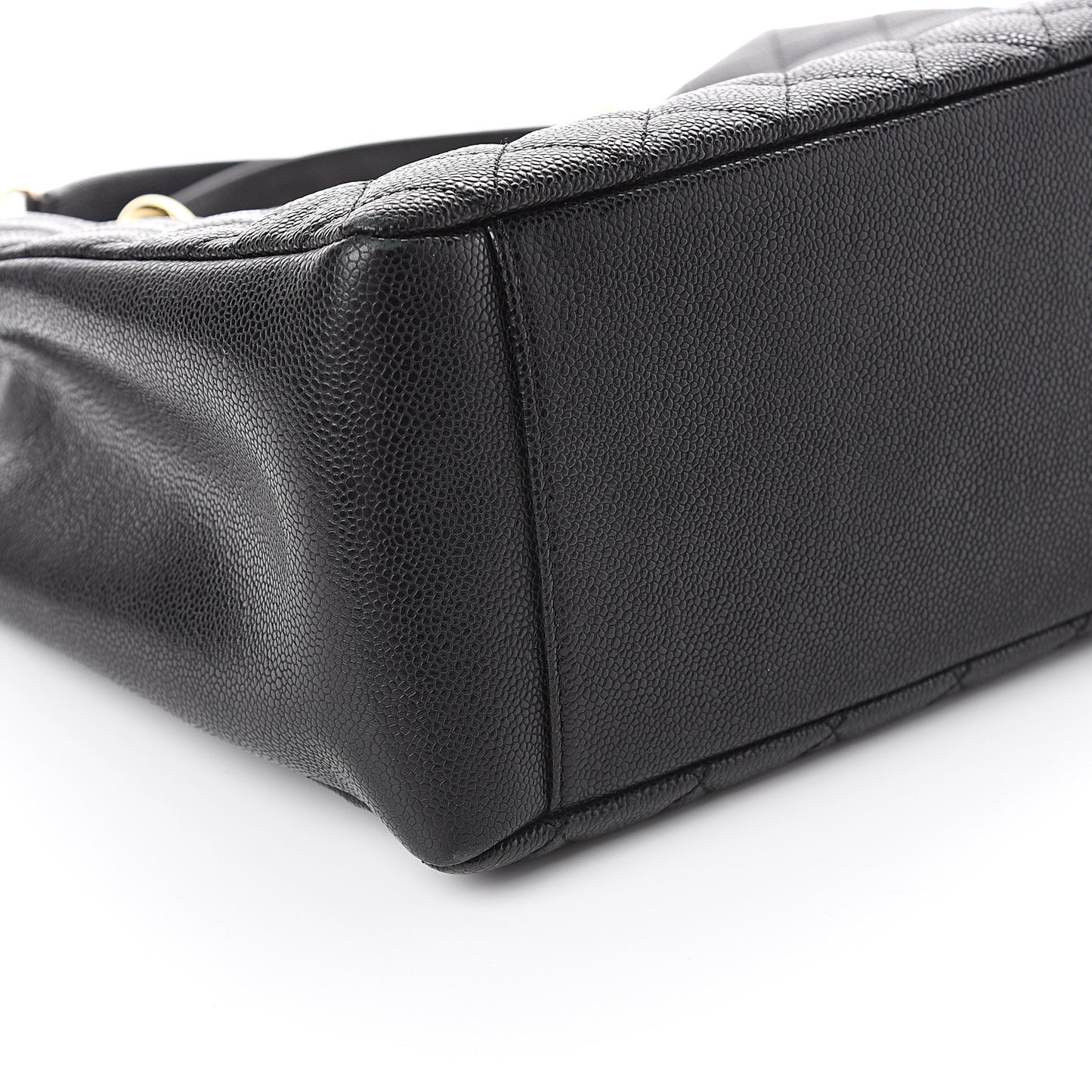 Caviar Quilted Grand Shopping Tote GST Black
