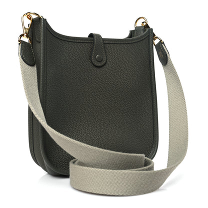 Hermes Taurillon Maurice Amazone Evelyne TPM Vert Olive Sauge 3 of 10