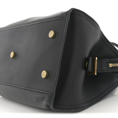 Saint Laurent Calfskin Small Monogram Cabas Black 19 of 25