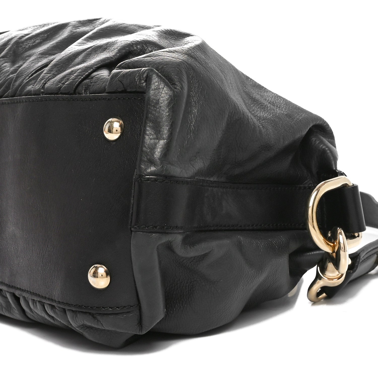 Gucci Calfskin Pop Bamboo Top Handle Tote Black 10 of 10