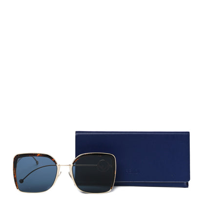 Fendi Metal Acetate F is Fendi FF Square Sunglasses FF 0294/S Blue Havana 7 of 7