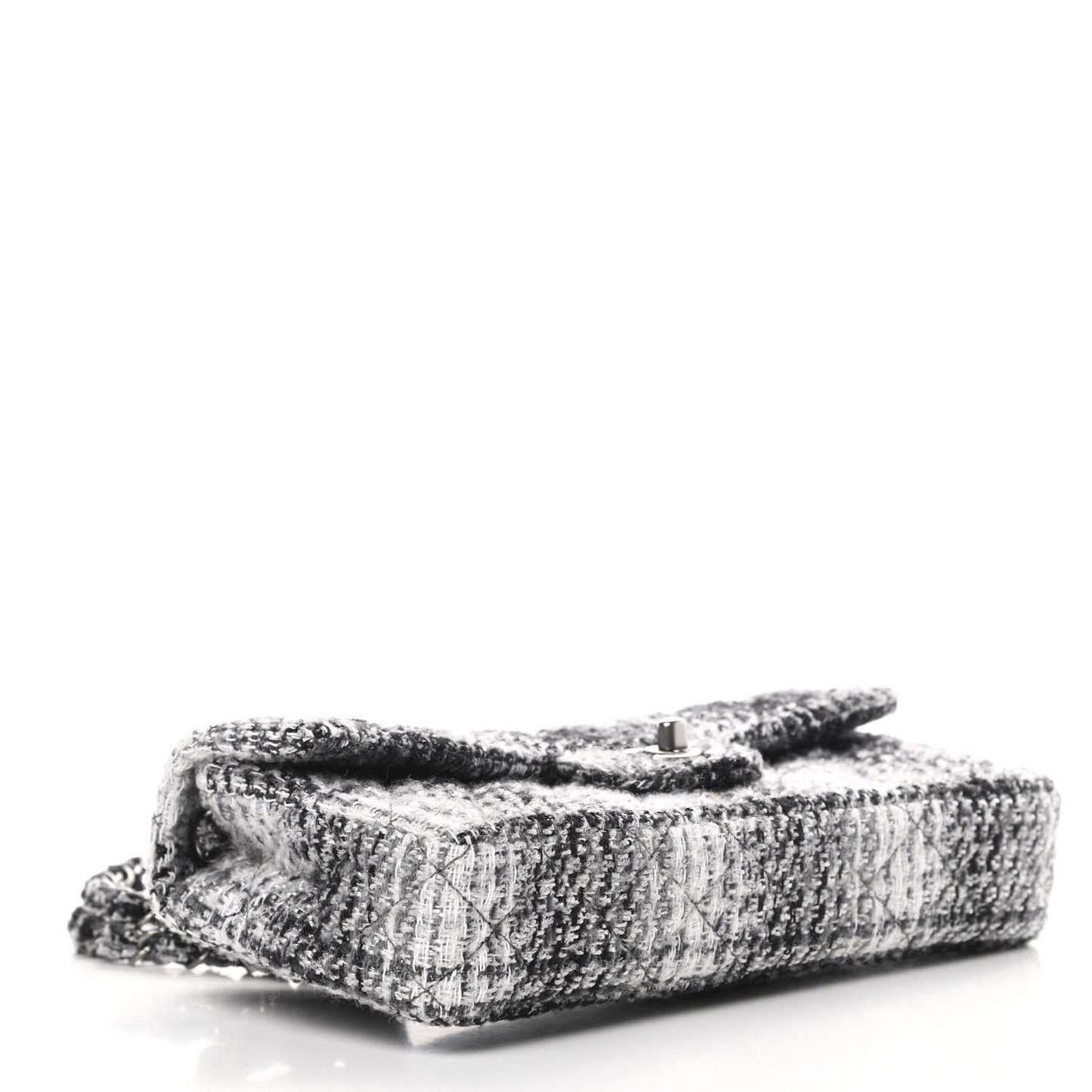 Tweed East West Flap Black White