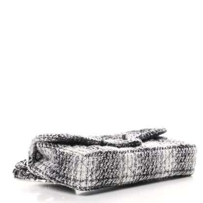 Chanel Tweed East West Flap Black White 4 of 11