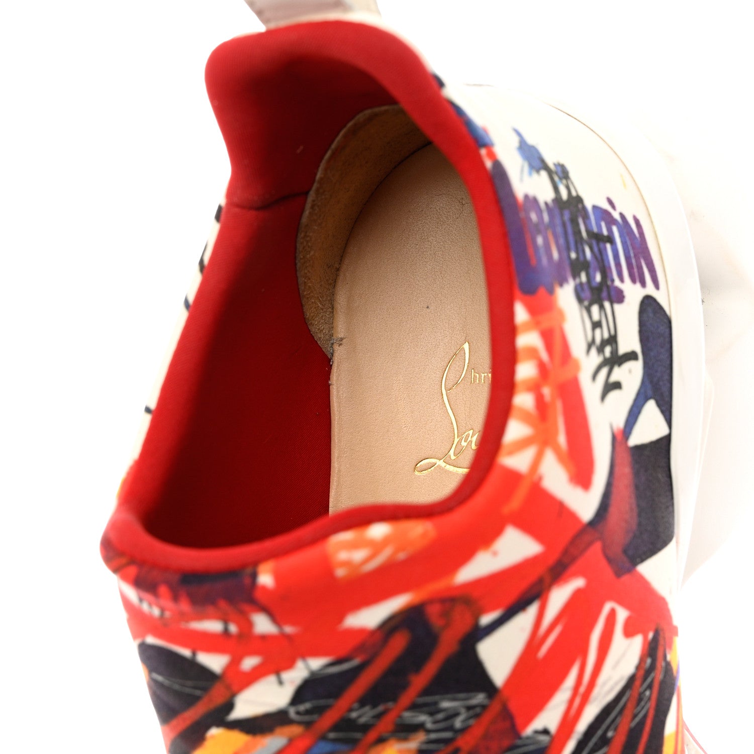 Christian Louboutin Neoprene Sock Space Run Donna Flat Sneakers 39 Multicolor 8 of 12