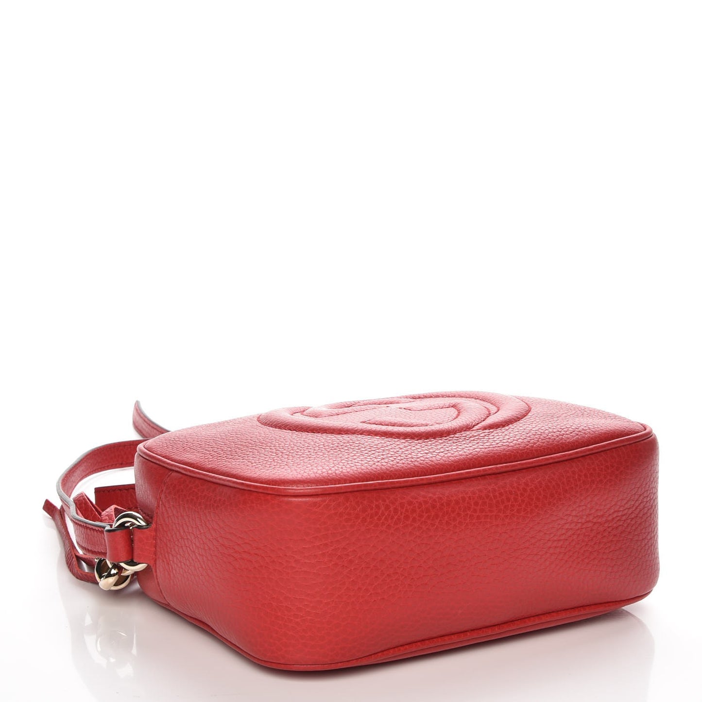 Pebbled Calfskin Small Soho Disco Bag Tabasco Red