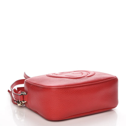 Gucci Pebbled Calfskin Small Soho Disco Bag Tabasco Red 4 of 8