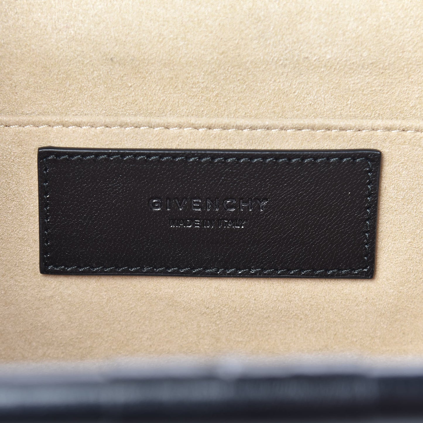 Goatskin Quilted Medium Gem Bag Black