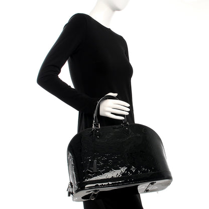 Louis Vuitton Vernis Alma GM Noir Magnetique 3 of 11