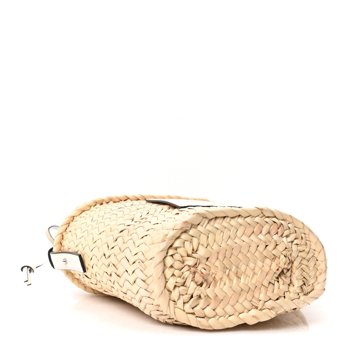 Loewe Raffia Drawstring Basket Tote Bag Natural White 4 of 9