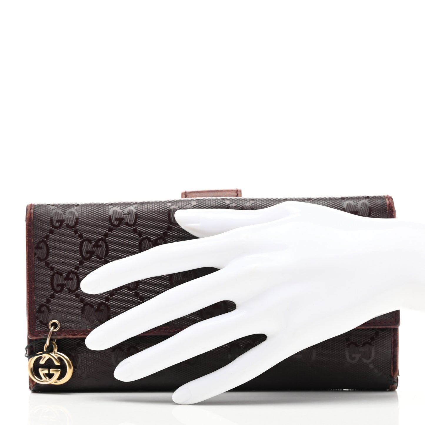 Imprime Monogram GG Pierce Continental Flap Wallet Bordeaux