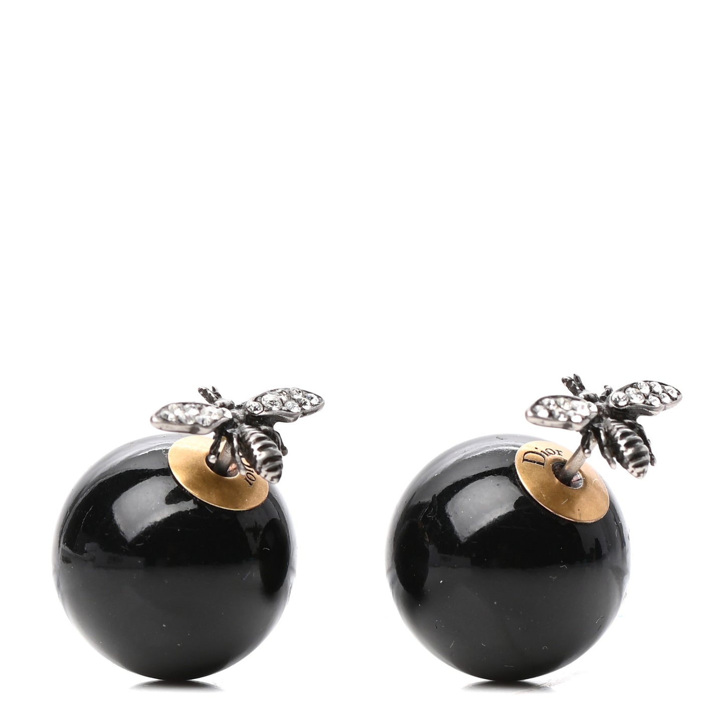 Mise En Dior Tribal Bee Earrings Black