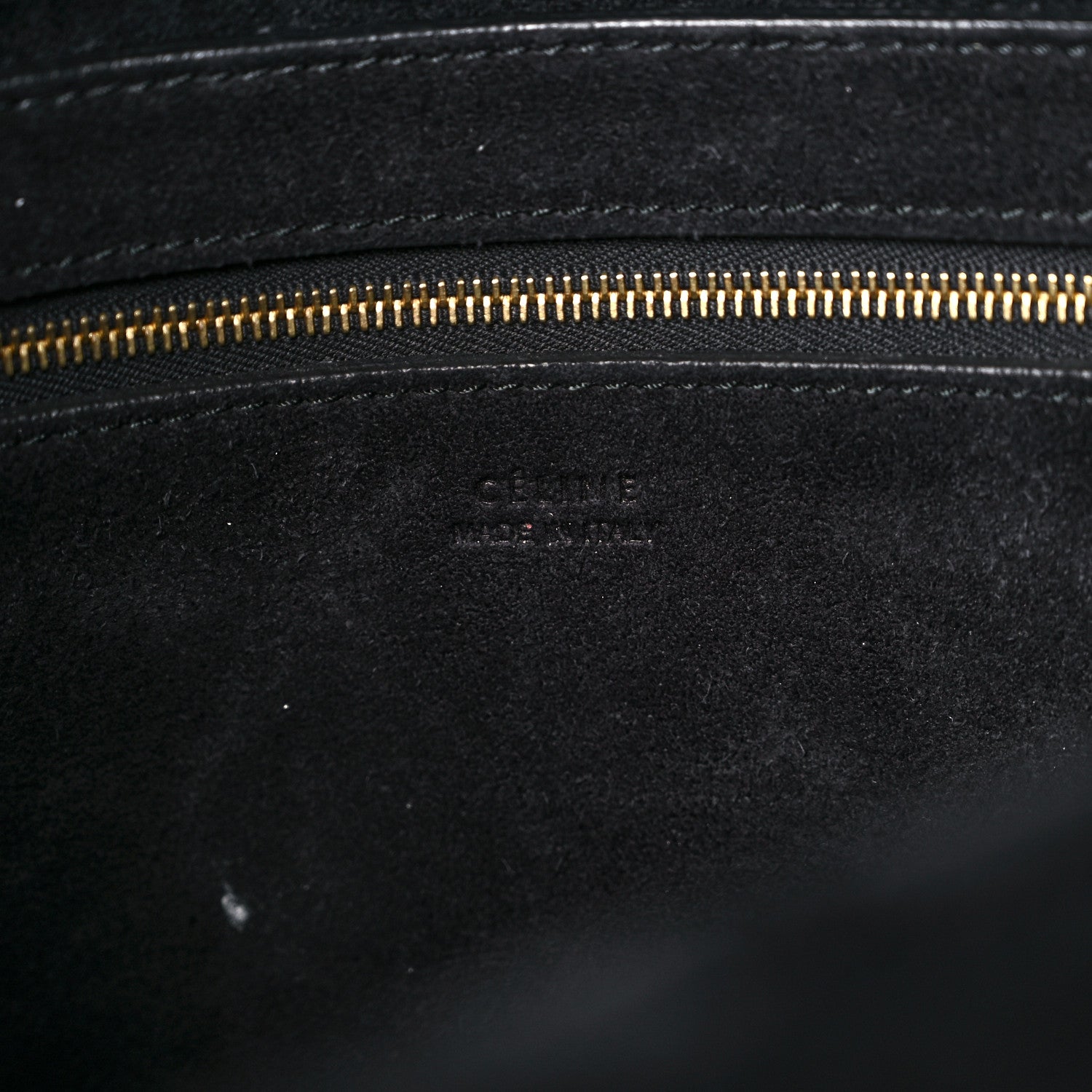 Celine Soft Grained Calfskin Sangle Bucket Bag Black 6 of 16