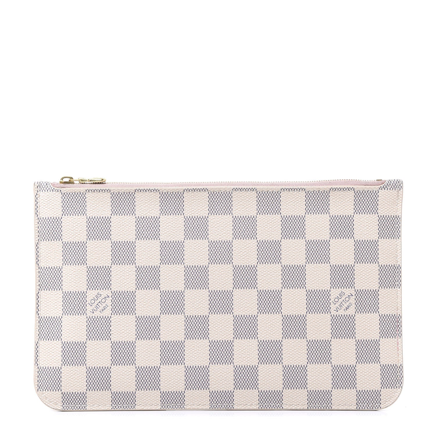 Louis Vuitton Damier Azur Neverfull MM GM Pochette Rose Ballerine 1 of 9