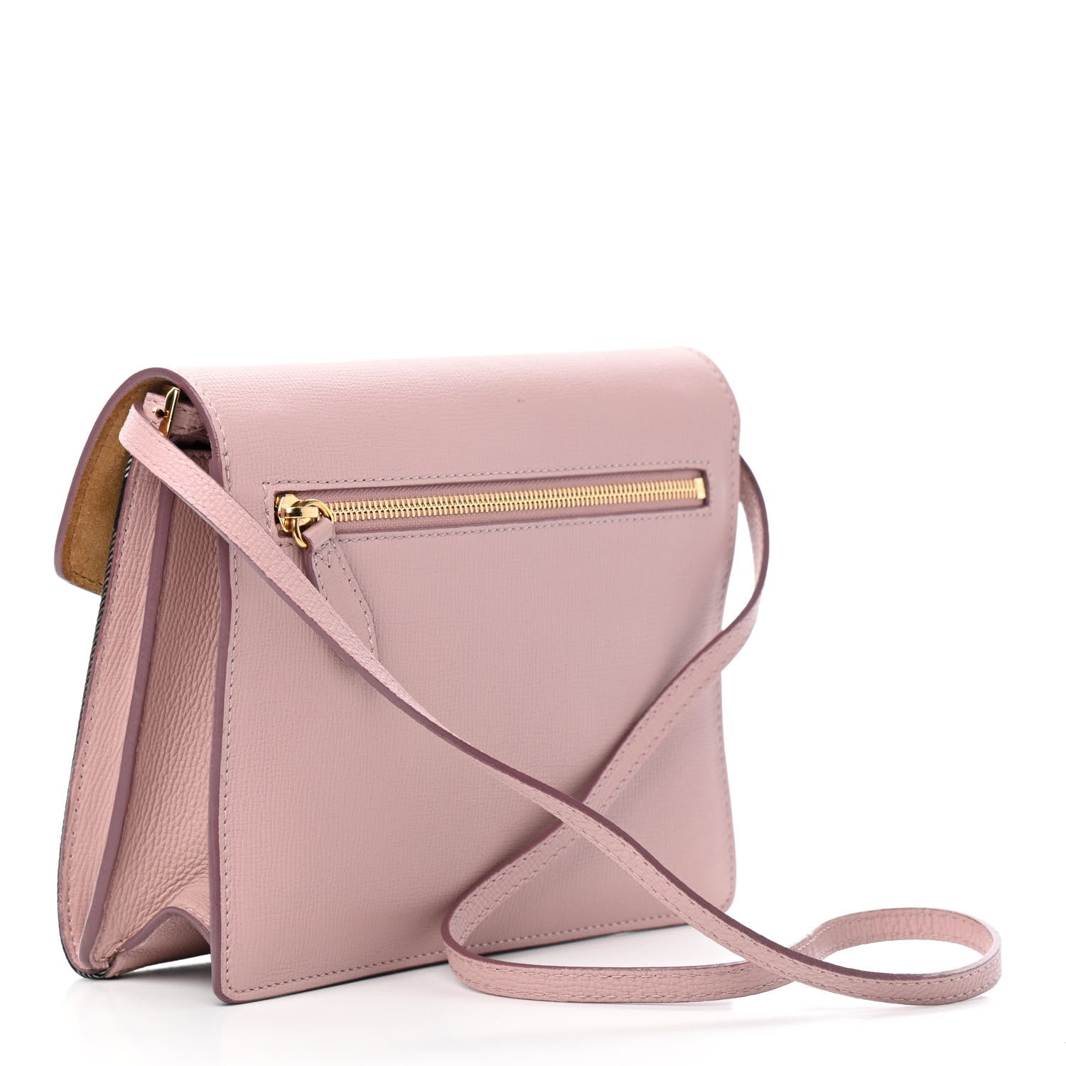 Burberry Derby Calfskin House Check Small Macken Crossbody Bag Pale Orchid 2 of 7