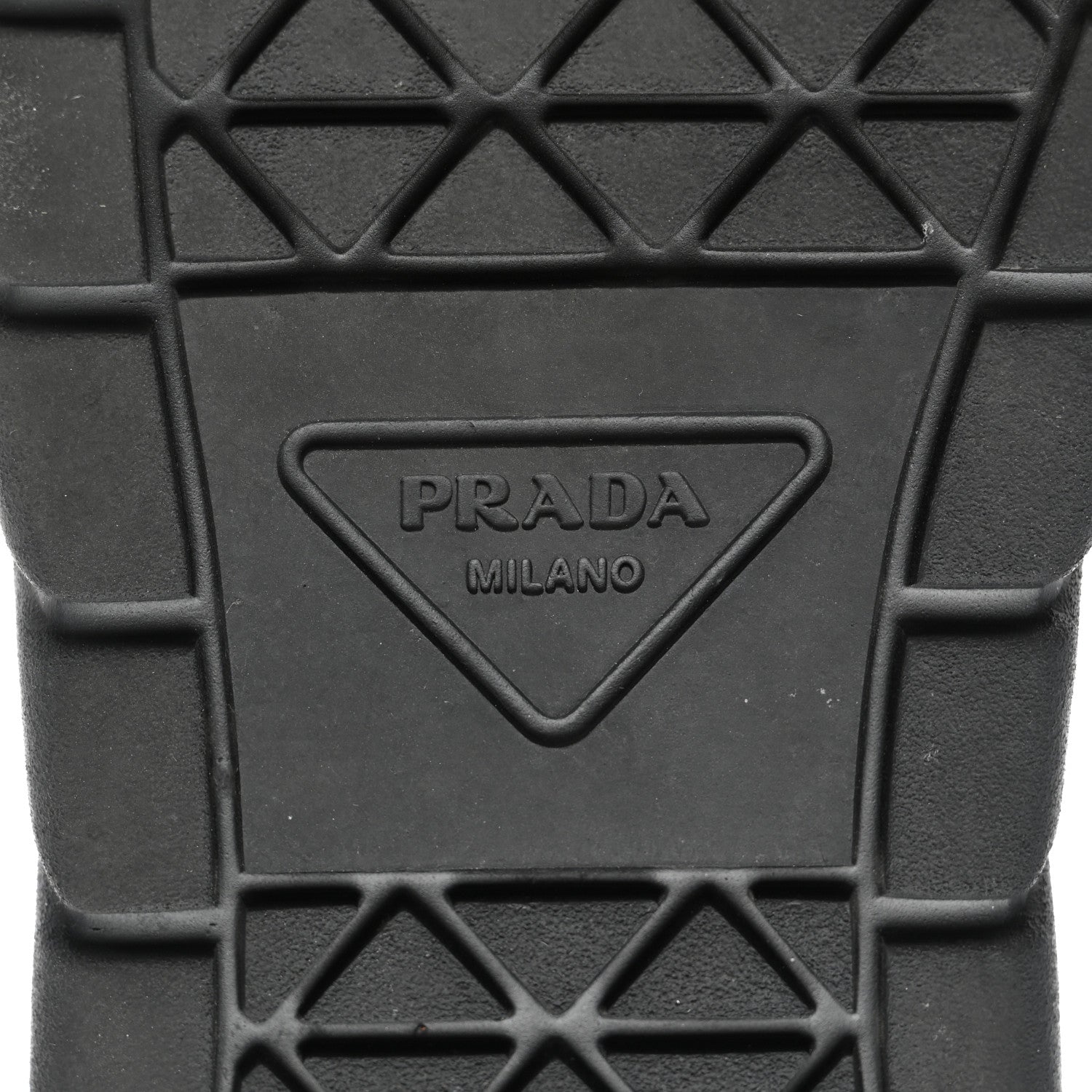 Prada Nappa Soft Metal Triangle Logo Womens Padded 30mm Sneakers 39.5 Black 6 of 15