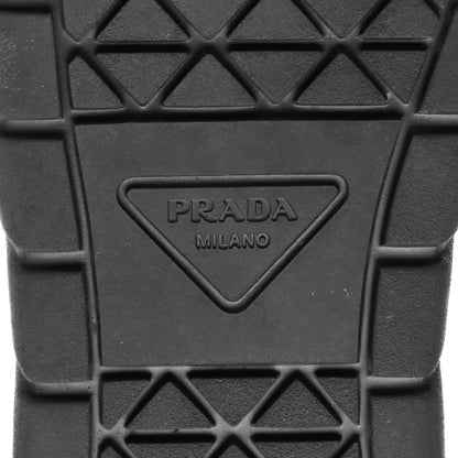 Prada Nappa Soft Metal Triangle Logo Womens Padded 30mm Sneakers 39.5 Black 6 of 15