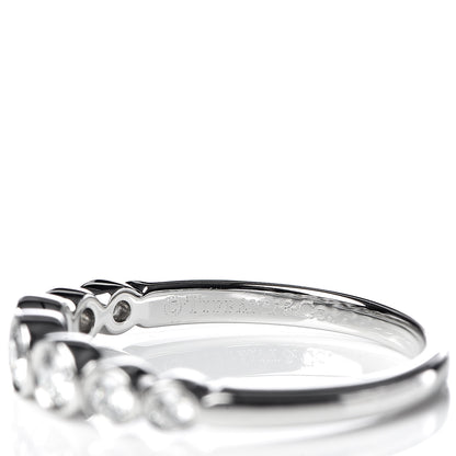 Tiffany Platinum Diamond Jazz Graduated Band Ring 52 6 5 of 6
