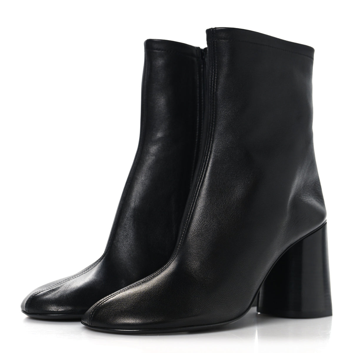 Balenciaga Shiny Soft Sheepskin Glove 80mm Ankle Boots 37.5 Black 4 of 8