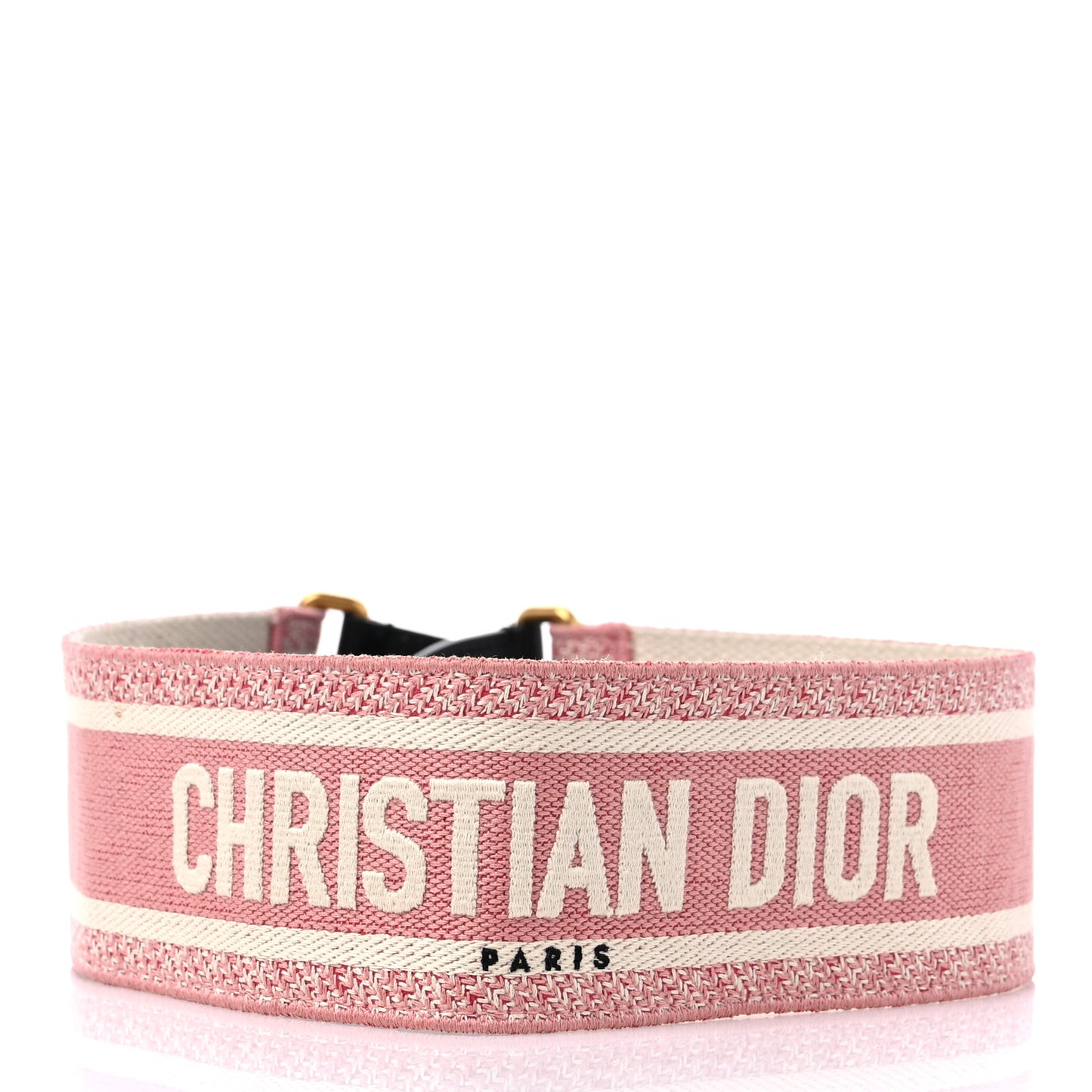 Canvas Embroidered Shoulder Strap Pink Multicolor