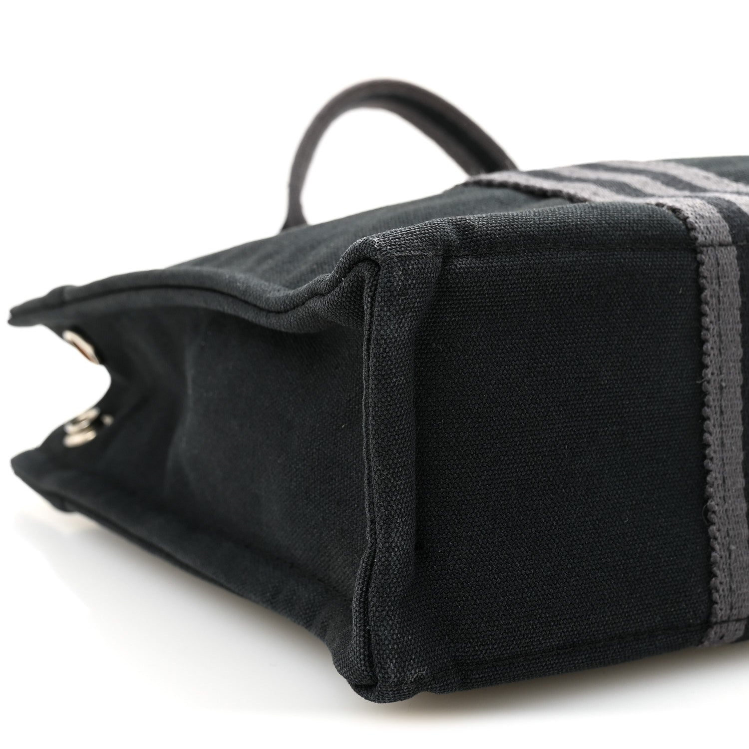 Hermes Canvas Herline PM Tote Black 8 of 9