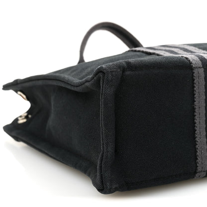 Hermes Canvas Herline PM Tote Black 8 of 9