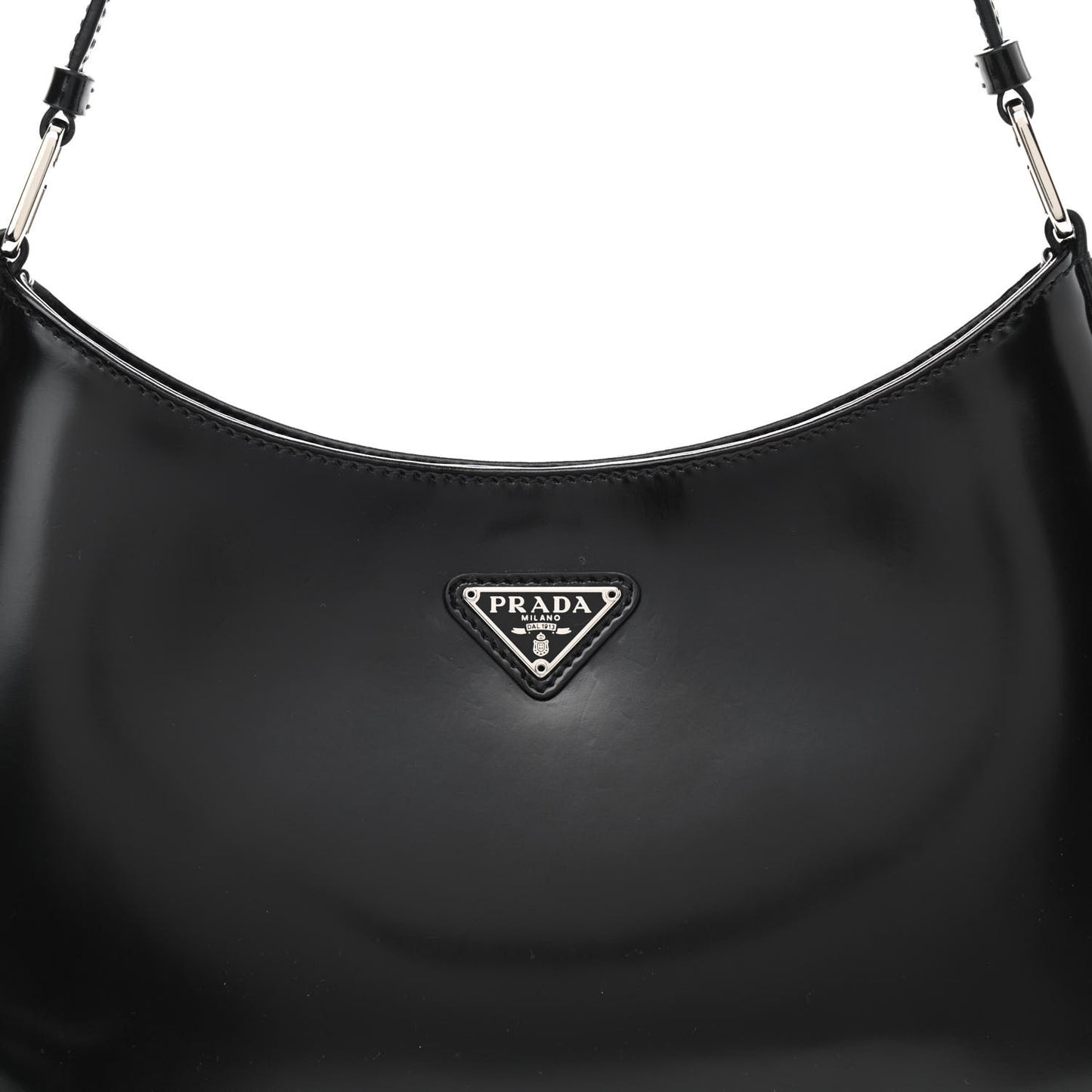 Spazzolato Cleo Shoulder Bag Black