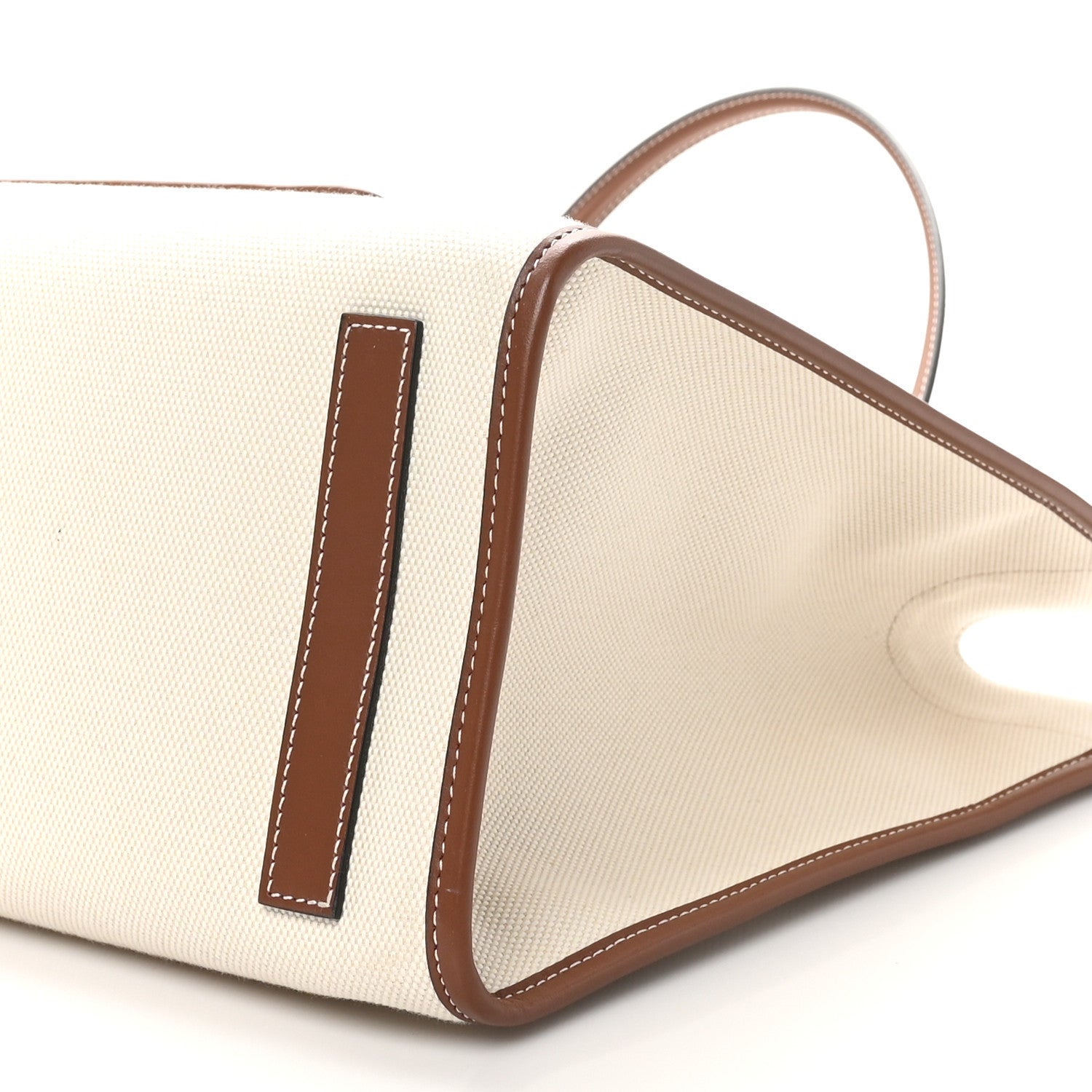 Burberry Canvas Smooth Calfskin Medium Two Tone Freya Tote Brown 9 of 9