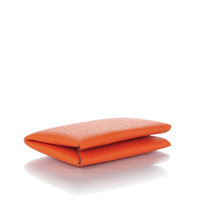 Hermes Epsom Calvi Card Case Orange 4 of 7