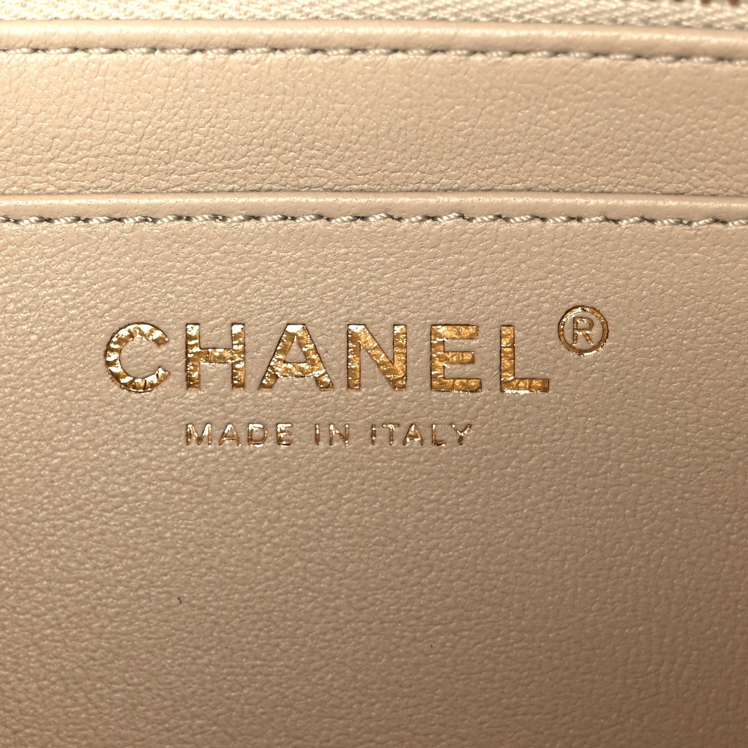 Chanel Metallic Caviar Quilted Medium CC Slide Flap Light Gold 6 of 11