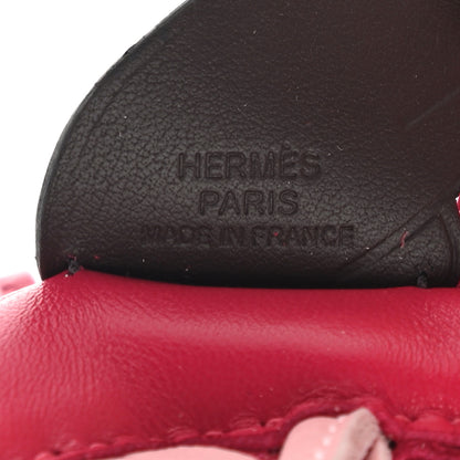 Hermes Milo Lambskin Grigri Rodeo Pegase Horse Bag Charm PM Framboise Rose Sakura Rouge Sellier 3 of 5