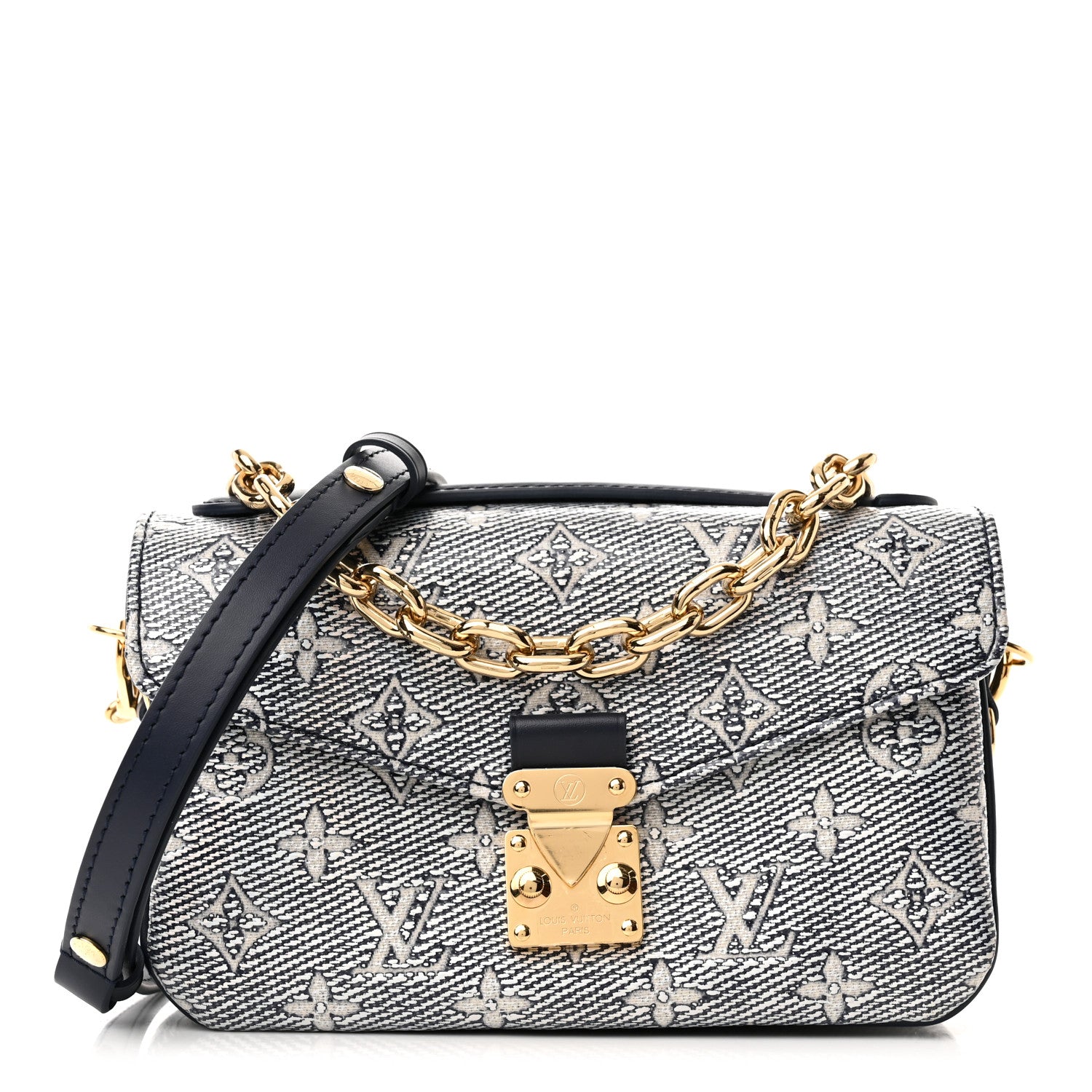 Louis Vuitton Monoglam Pochette Metis East West Blue 1 of 11