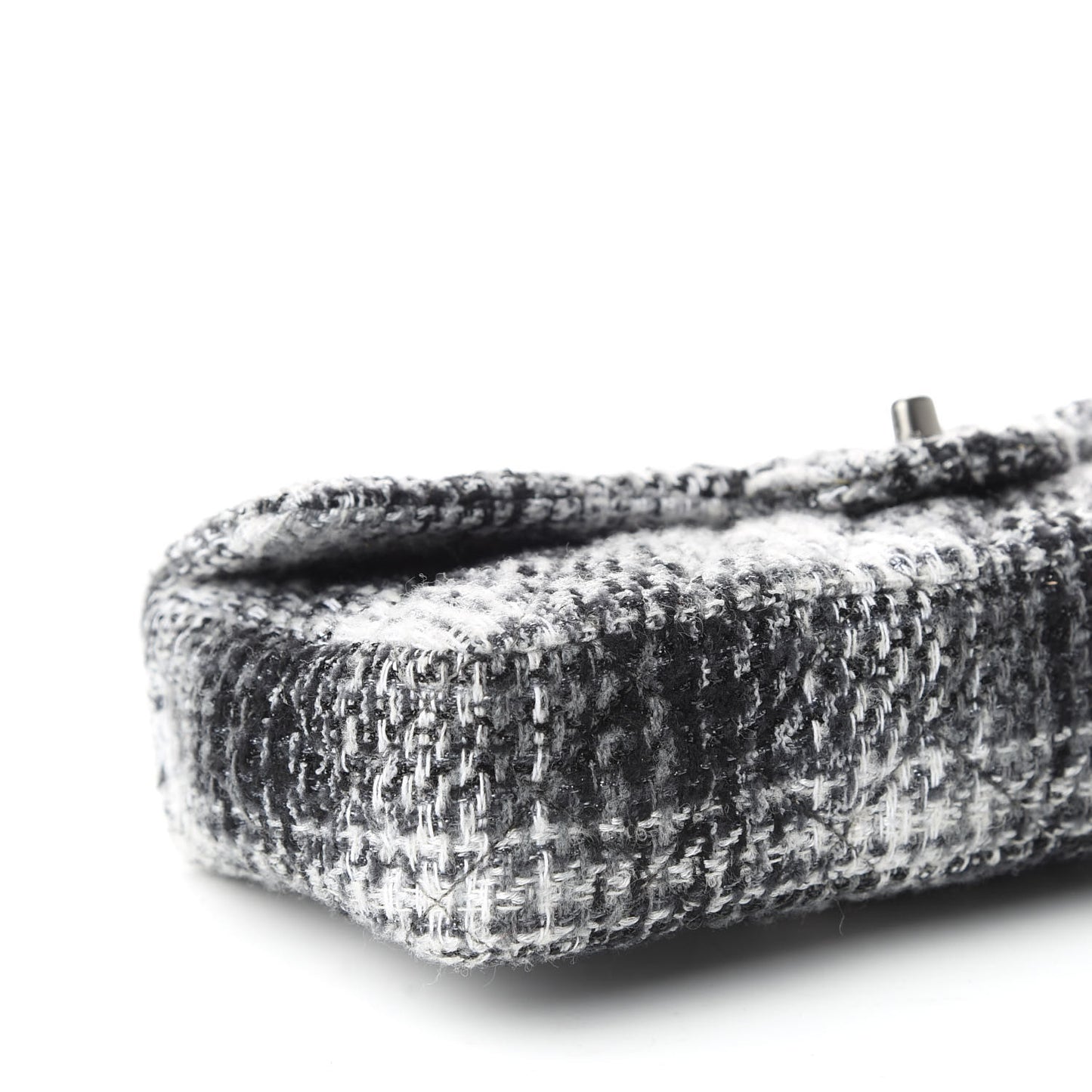 Tweed East West Flap Black White