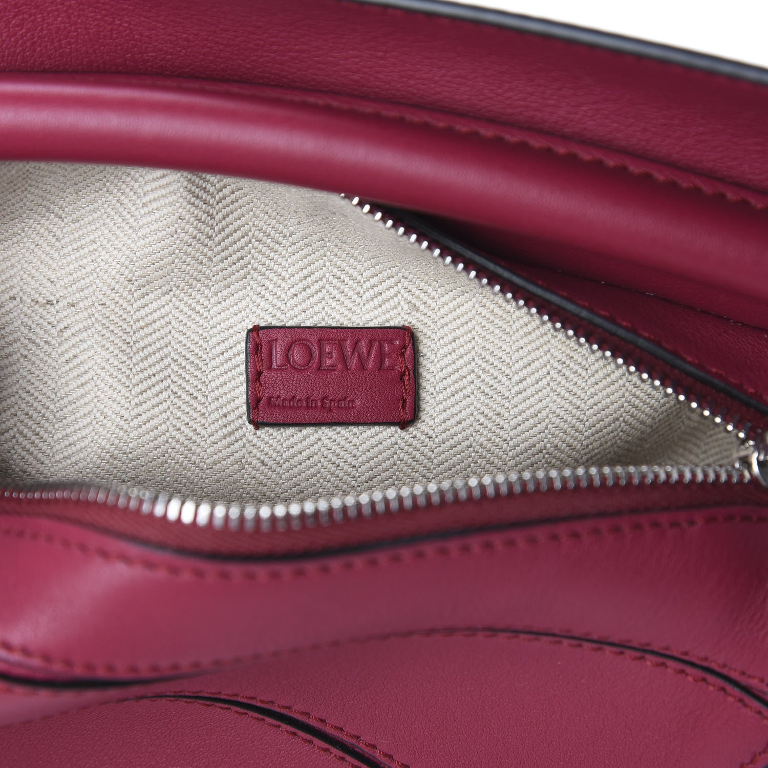 Loewe Calfskin Mini Puzzle Bag Raspberry 7 of 10
