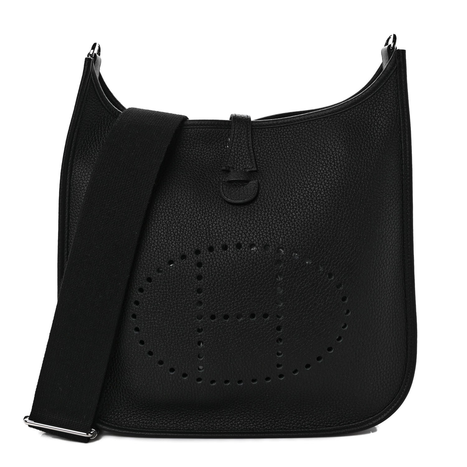 Hermes Taurillon Clemence Evelyne III PM Black 1 of 8