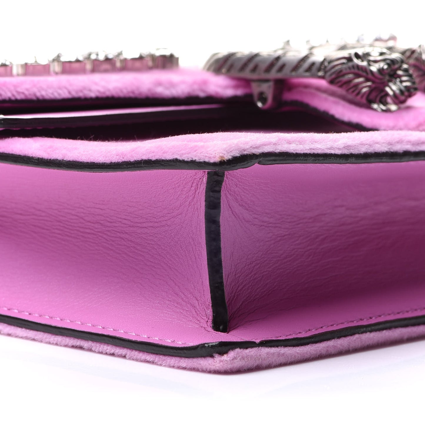 Velvet Crystal Super Mini Dionysus Shoulder Bag Malva