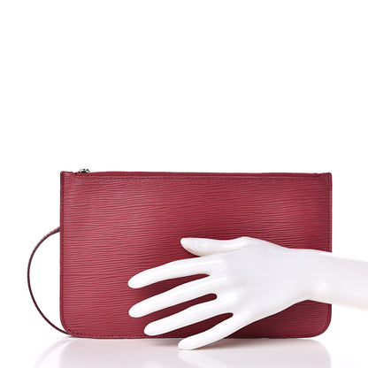 Louis Vuitton Epi Neverfull MM GM Pochette Fuchsia 2 of 10